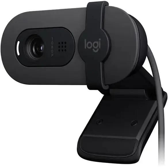 

Веб-камера Logitech Brio 100, 2 MP, 1920x1080, встроенный микрофон, USB Type-C, графит (960-001587), Brio 100