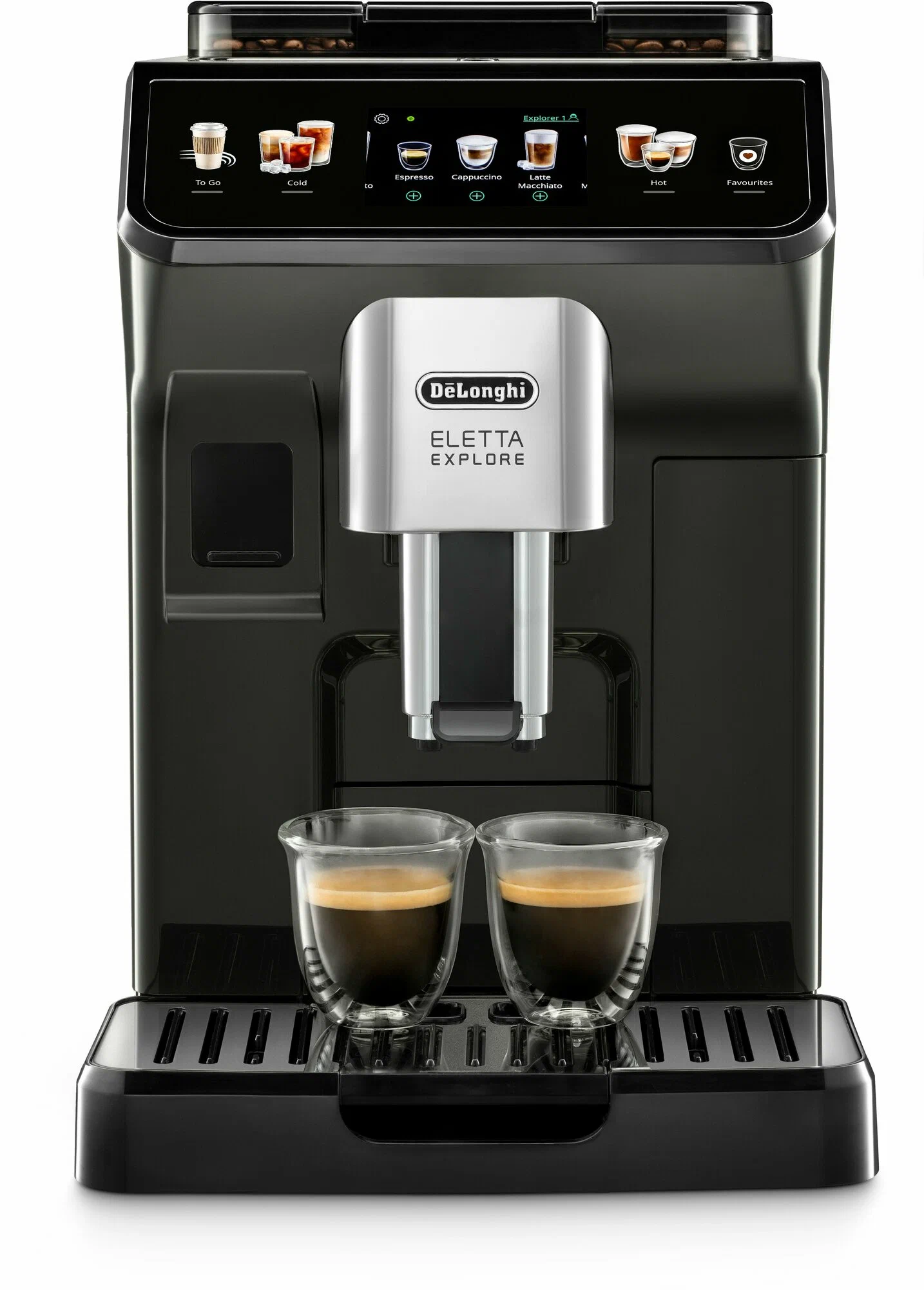 

Кофемашина автоматическая DELONGHI ECAM 450.55 G, молотый/зерновой, 1.8 л, автоматический капучинатор, металлические жернова, дисплей, темно-серый, 1.45 кВт (ECAM 450.55G), ECAM 450.55 G