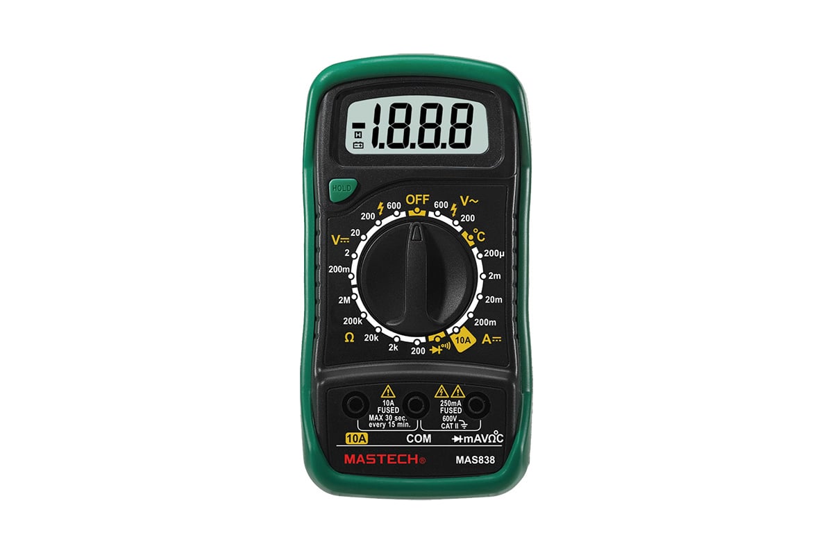 

Мультиметр MASTECH MAS838L(DT858L) (13-3022), MAS838L(DT858L)