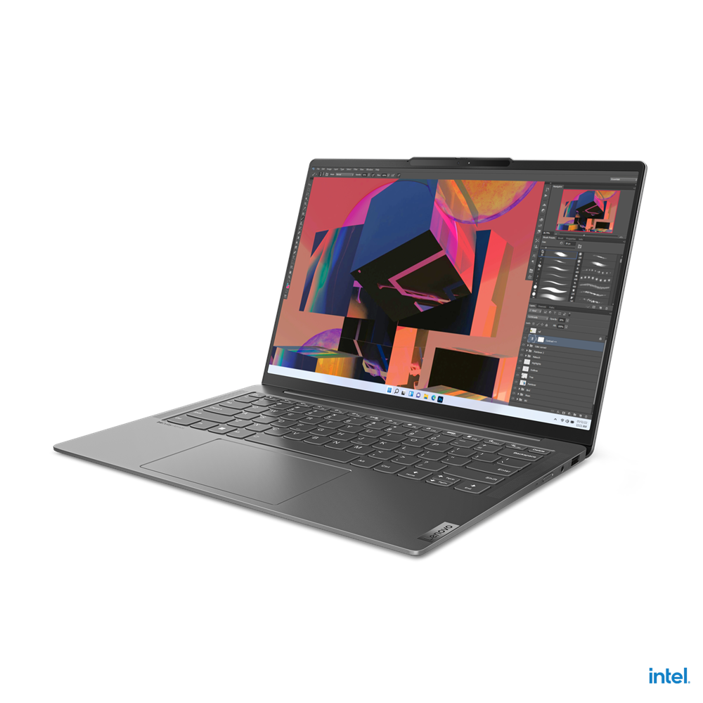 

Ноутбук Lenovo Yoga Slim 6 14IRH8 14" OLED 1920x1200, Intel Core i7 13700H 2.4 ГГц, 16Gb RAM, 512Gb SSD, W11, темно-серый (83E00056RU), 14IRH8