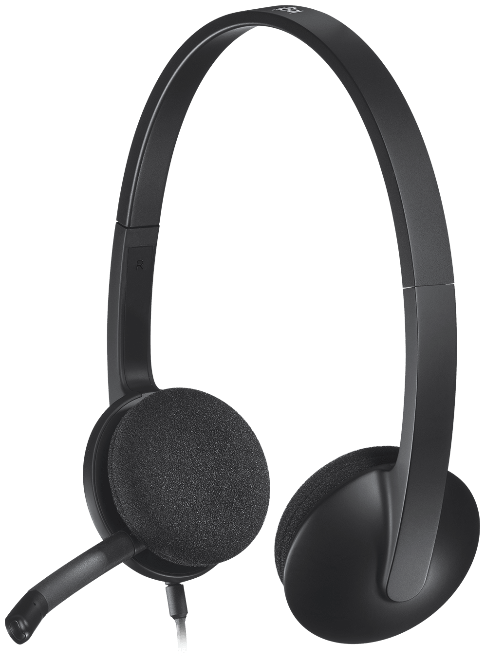 Проводная гарнитура Logitech H340 USB Computer Headset, USB, черный (981-000475/981-000509) б/у, после ремонта, следы эксплуатации