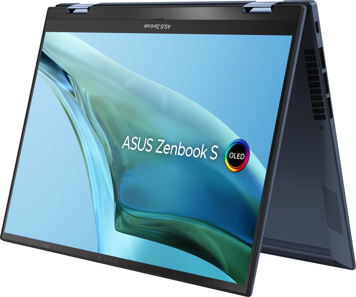 

Ноутбук ASUS ZenBook S 13 Flip UP5302ZA-LX136W 13.3" OLED 2880x1800 Touch, Intel Core i7 1260P 2.1 ГГц, 16Gb RAM, 1Tb SSD, W11, синий (90NB0VV1-M00F10), UP5302ZA-LX136W