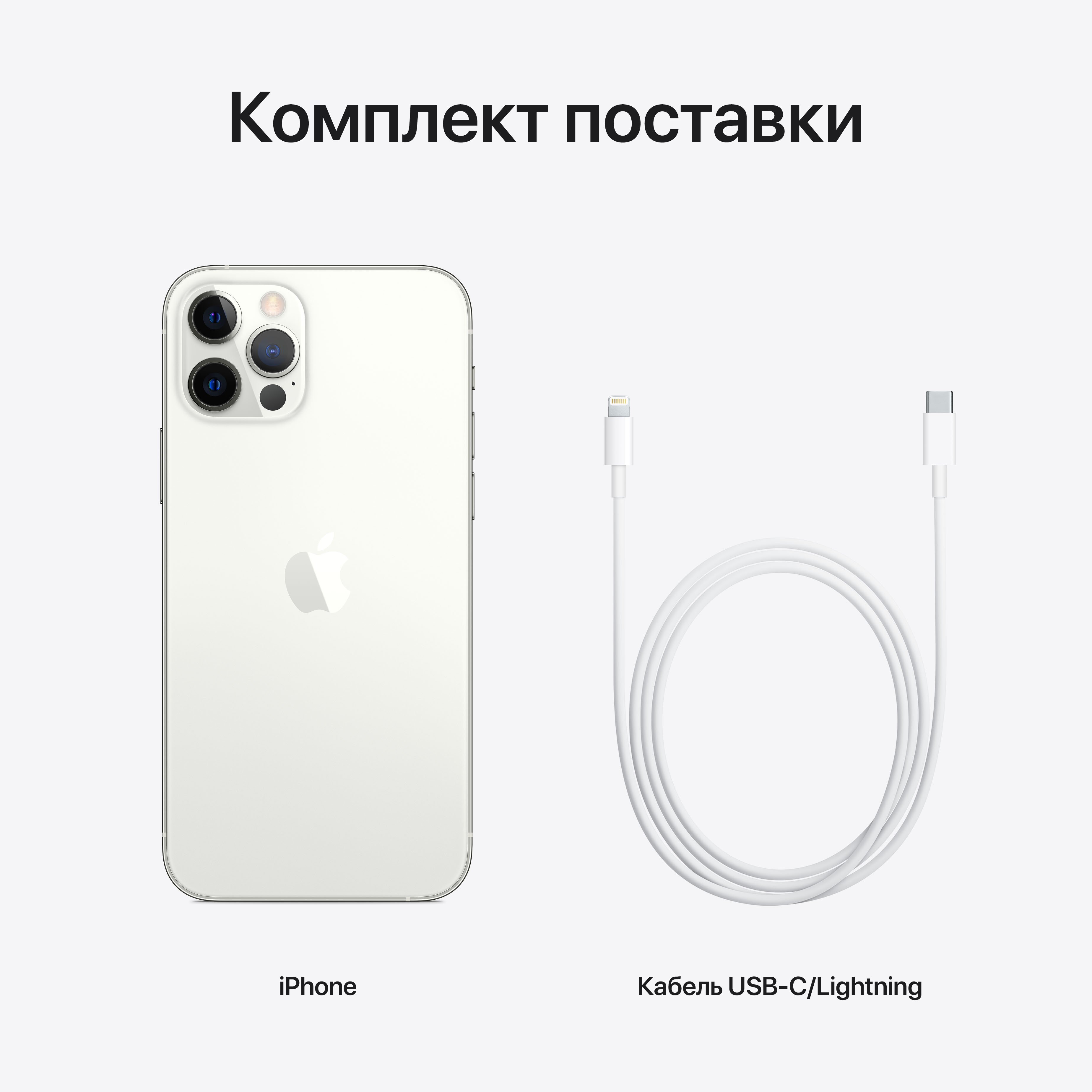 Смартфон Apple iPhone 12 Pro 6Gb/128Gb серебристый (FGML3AA/A