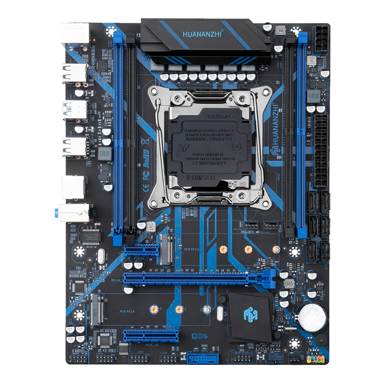 

Материнская плата с процессором HUANANZHI X99-QD4, Socket2011-3, Intel Xeon E5-2666v3, Intel Q87/Z87, 4xDDR4, PCI-Ex16, 6SATA3, 2.0-ch, mATX, Retail, X99-QD4
