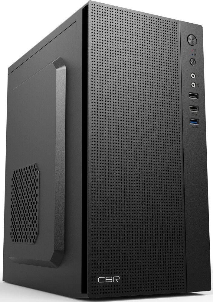 Корпус CBR MX12, mATX, Mini-Tower, USB 3.0, черный, без БП (PCC-MATX-MX12-WPSU)