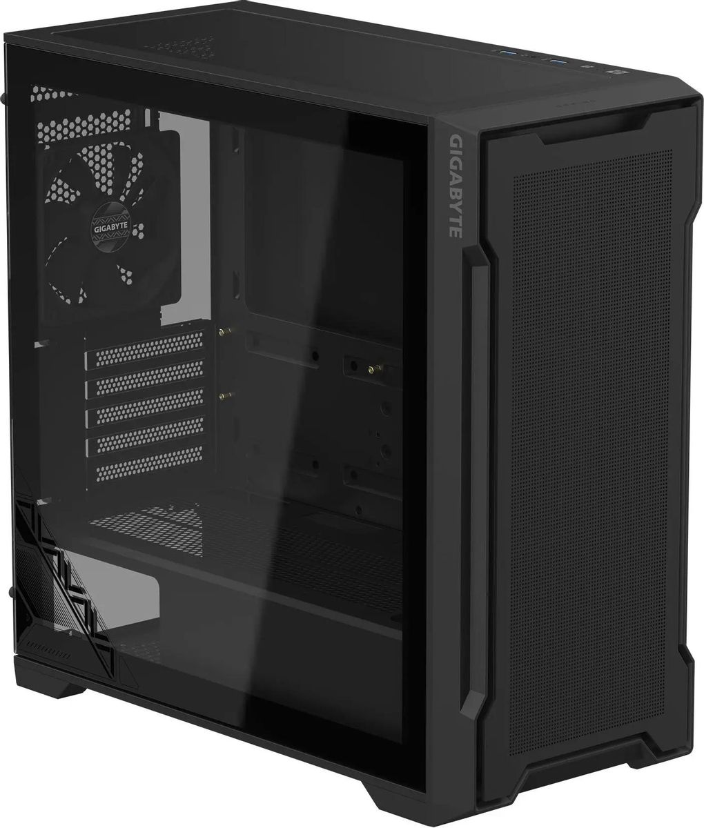 

Корпус GIGABYTE C102B GB-C102G, mATX, Midi-Tower, 2xUSB 3.0, черный, без БП (28300-C102B-2CRR), C102B GB-C102G