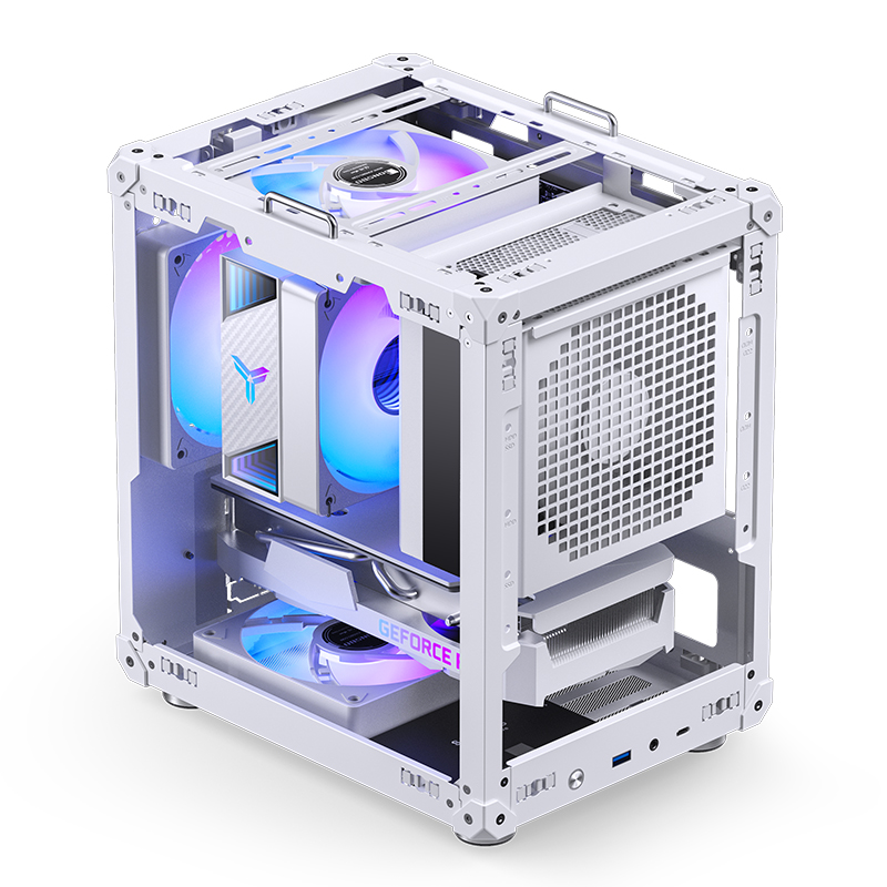Корпус JONSBO C6-ITX White, Desktop, без БП, белый