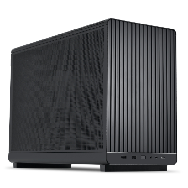 Корпус LIAN-LI A3-mATX, Small Tower, без БП, черный