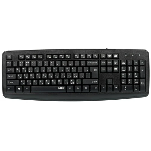 

Клавиатура проводная Rapoo NK2600, мембранная, USB, черный (NK2600), NK2600