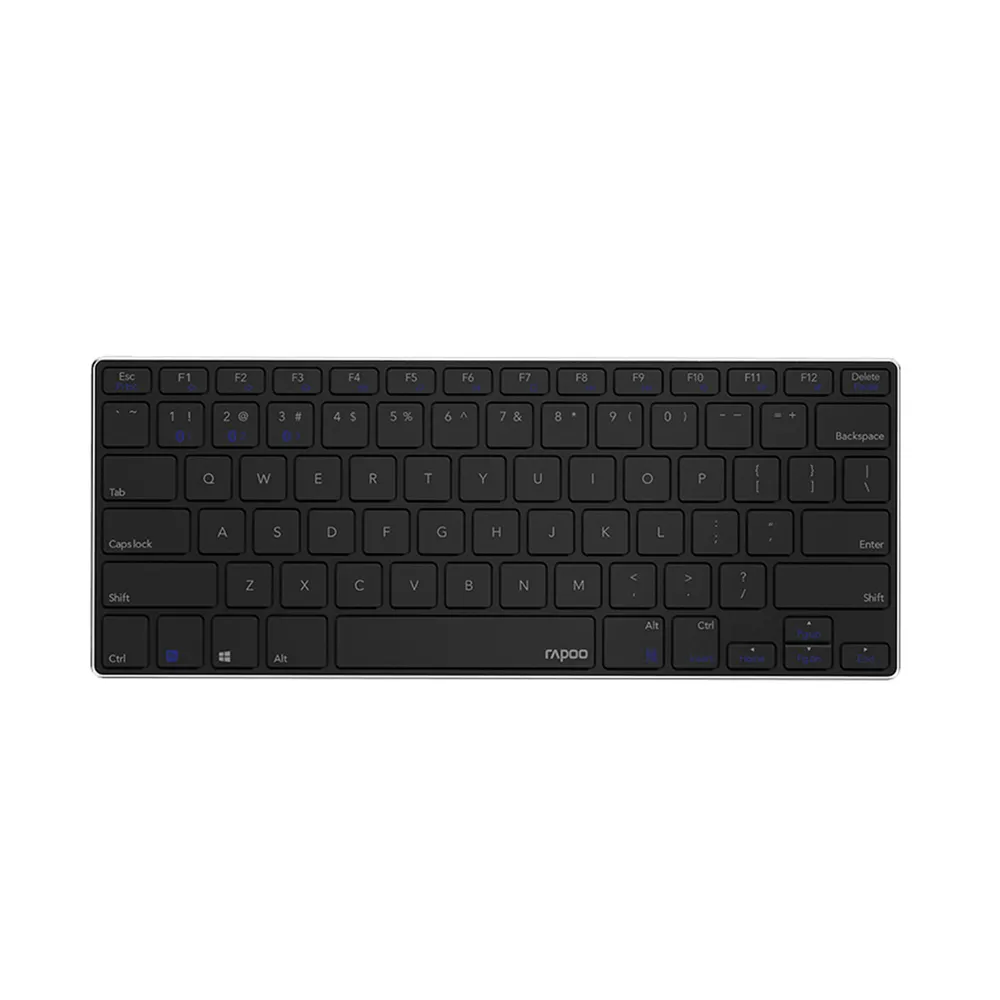 

Клавиатура беспроводная Rapoo E6080, мембранная, Bluetooth/Радиоканал, черный (E6080), E6080