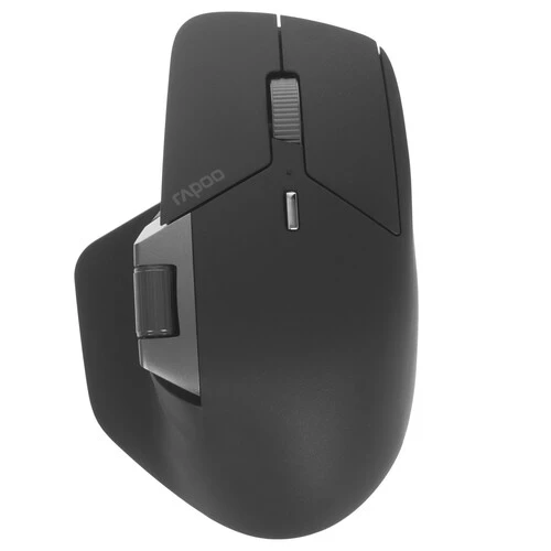 

Мышь беспроводная Rapoo MT760M, 4000dpi, оптическая светодиодная, Bluetooth/Радиоканал, темно-серый (MT760M), MT760M