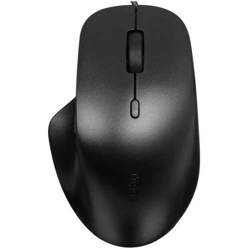 

Мышь проводная Rapoo N500, 3600dpi, оптическая светодиодная, USB, черный (N500), N500