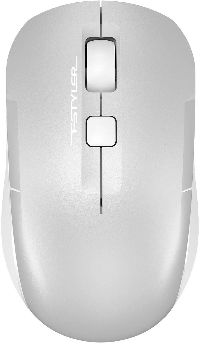 

Мышь беспроводная A4Tech FB26CS Air2, 2000dpi, оптическая светодиодная, Bluetooth/USB, серебристый (FB26CS AIR2 ICY WHITE), FB26CS Air2