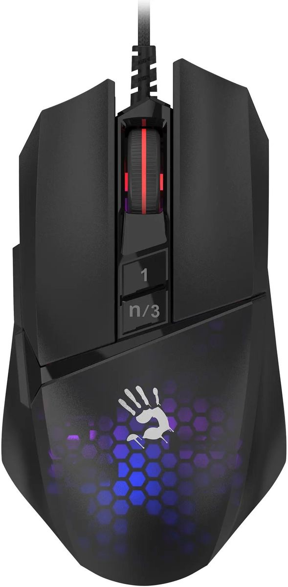 

Мышь проводная A4Tech Bloody W65 Max Mini , 12000dpi, оптическая светодиодная, USB, черный (W65 MAX MINI HONEYCOMB), Bloody W65 Max Mini