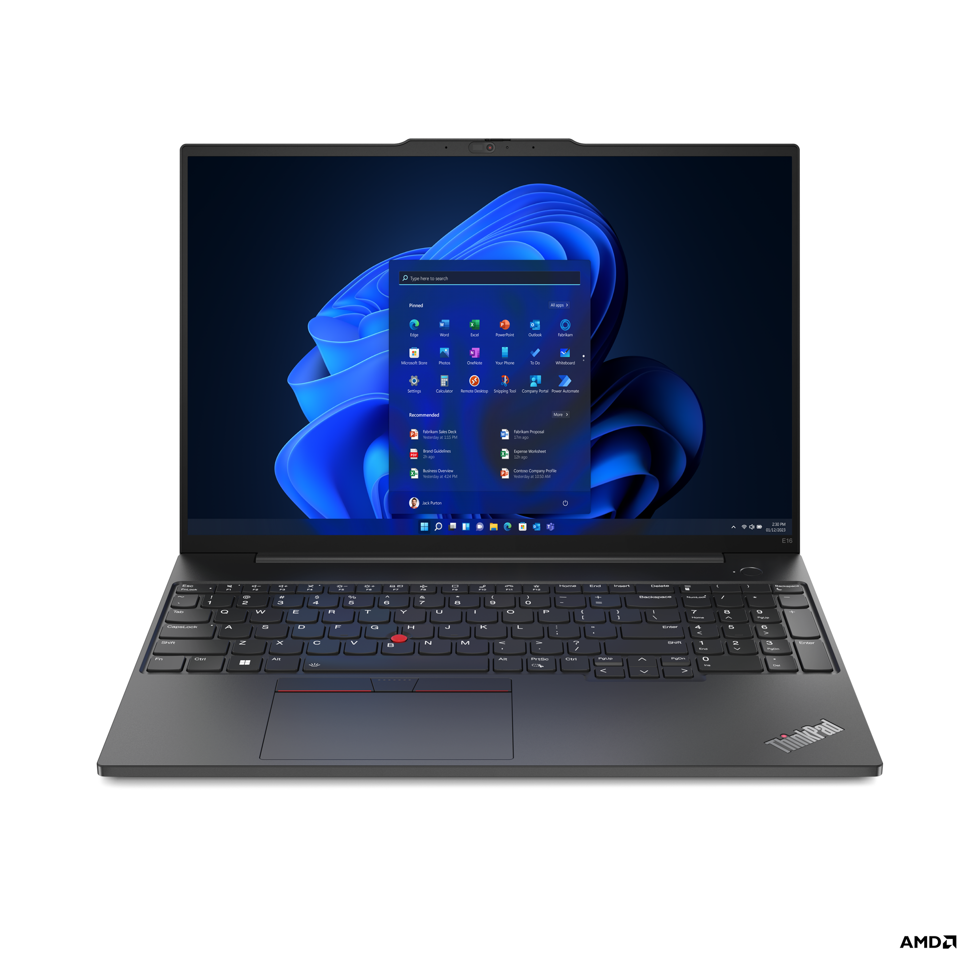 

Ноутбук Lenovo ThinkPad E16 G1 16" IPS 1920x1200 Touch, AMD Ryzen 7 7730U 2 ГГц, 16Gb RAM, 512Gb SSD, W11Pro, черный (21JT001AUS), Windows 11 Pro (англ.)