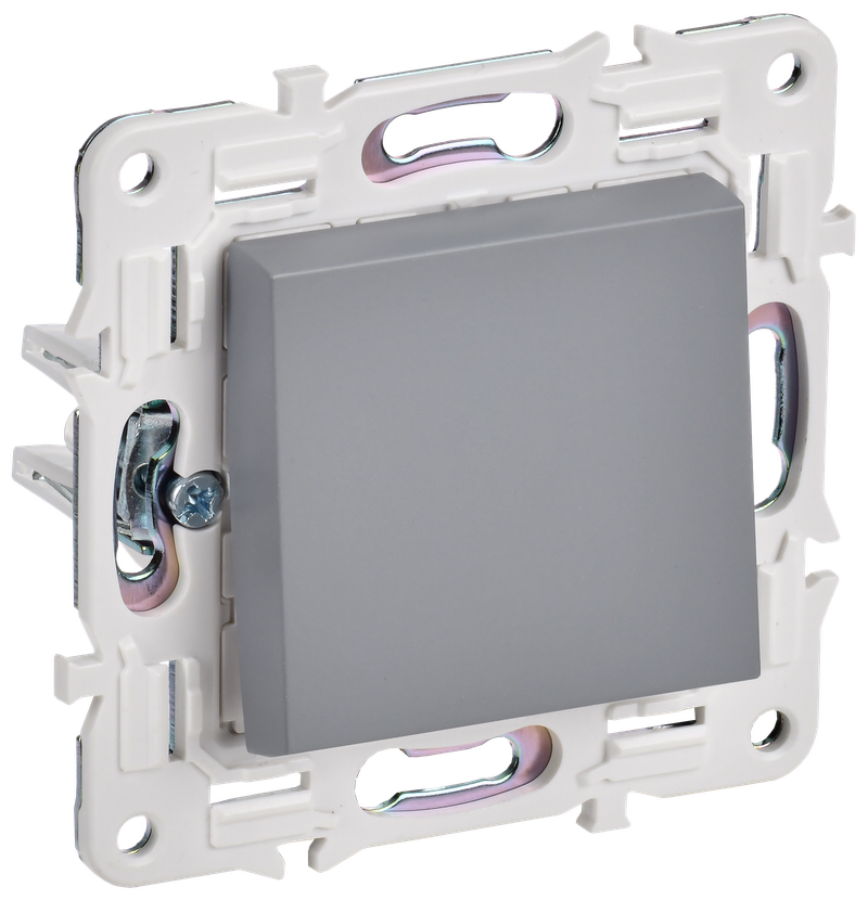 Выключатель IEK SKANDY SK-V02Gr, 1кл., серый