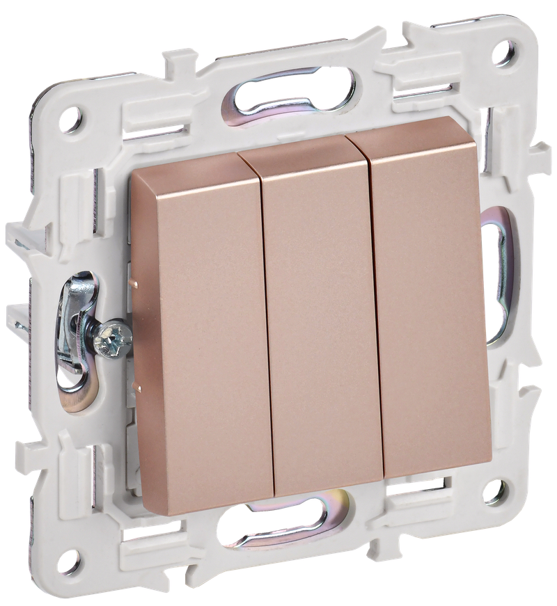 

Выключатель IEK SKANDY SK-V11Sa, 3кл., скрытый монтаж, механизм с накладкой без рамки, песочный (SK-V30-0-10-K98), SK-V11Sa