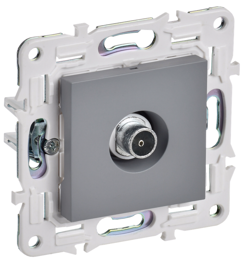 

Розетка TV IEK SKANDY SK-A12Gr, серый (SK-A10-O-K03), SK-A12Gr