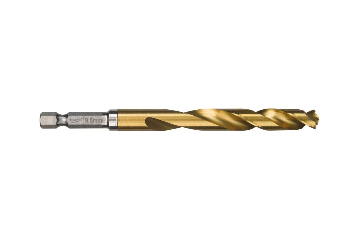 

Сверло ⌀9.5 мм x 118 мм/74 мм, HSS-TiN, по металлу, Milwaukee RedHex, 1 шт. (48894722)