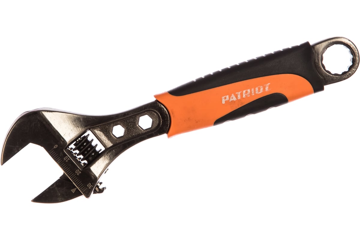 

Ключ гаечный разводной 25 мм, углеродистая сталь, PATRIOT (350002020)