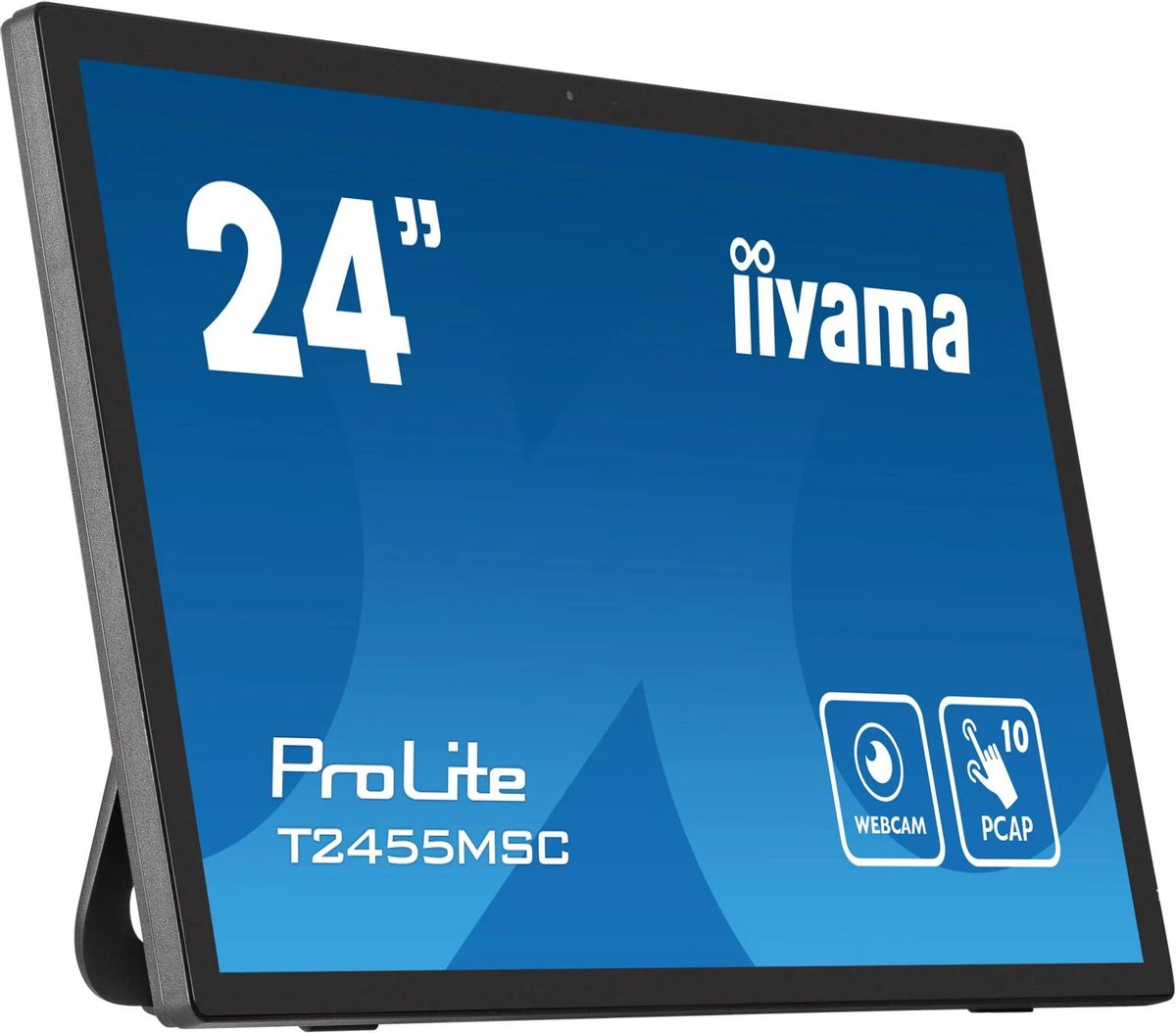 

Монитор 23.8" Iiyama ProLite T2455MSC-B1 IPS, сенсорный, 1920x1080 (16:9), 400кд/м2, 5 мс, 178°/178°, HDMI, DisplayPort, USB-Hub, черный (T2455MSC-B1), T2455MSC-B1