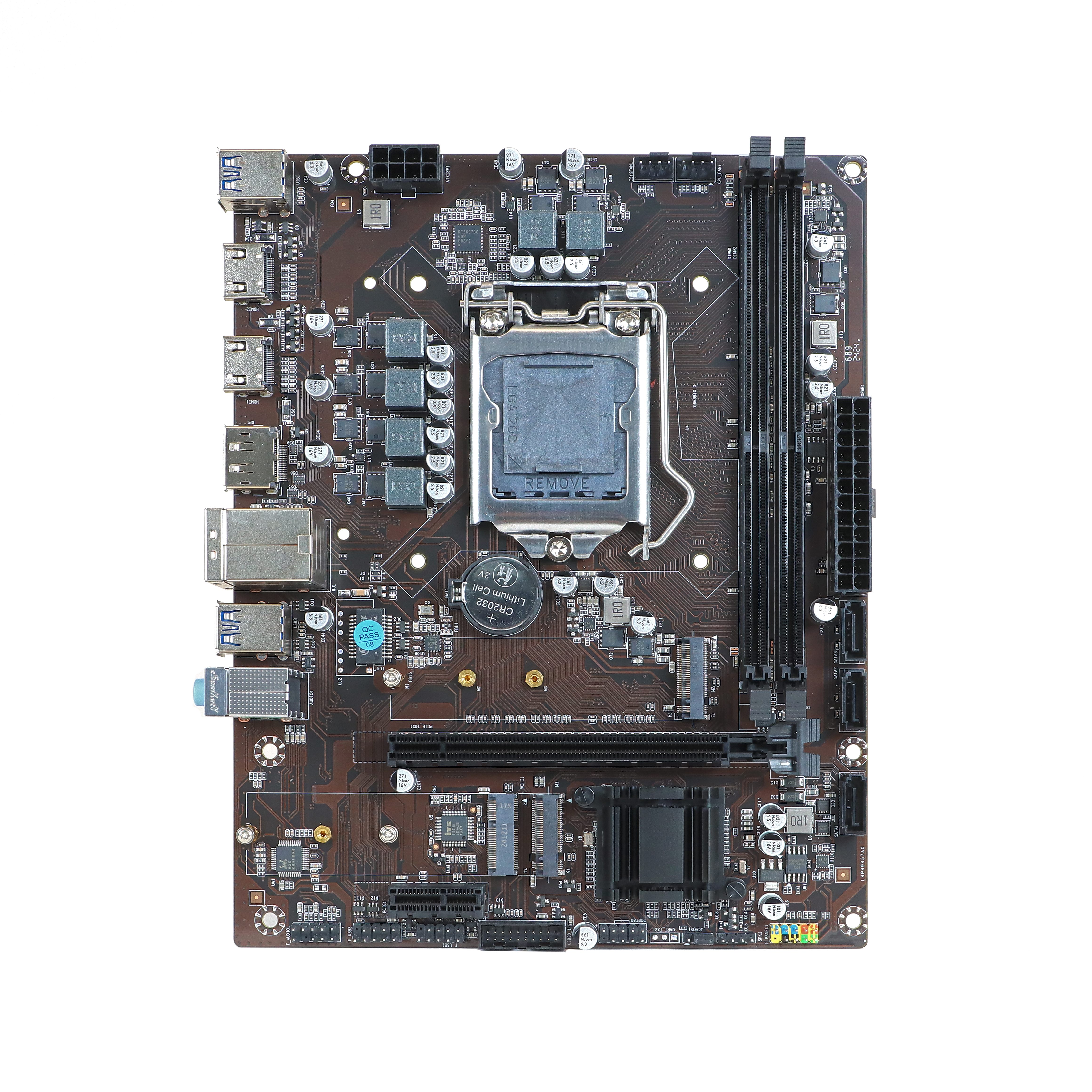 

Материнская плата BaseTech H510M, Socket1200, Intel H470, 2xDDR4, PCI-Ex16, 3SATA3, 5.1-ch, GLAN, 6 USB 3.2, 2xHDMI, DP, mATX, Retail, H510M