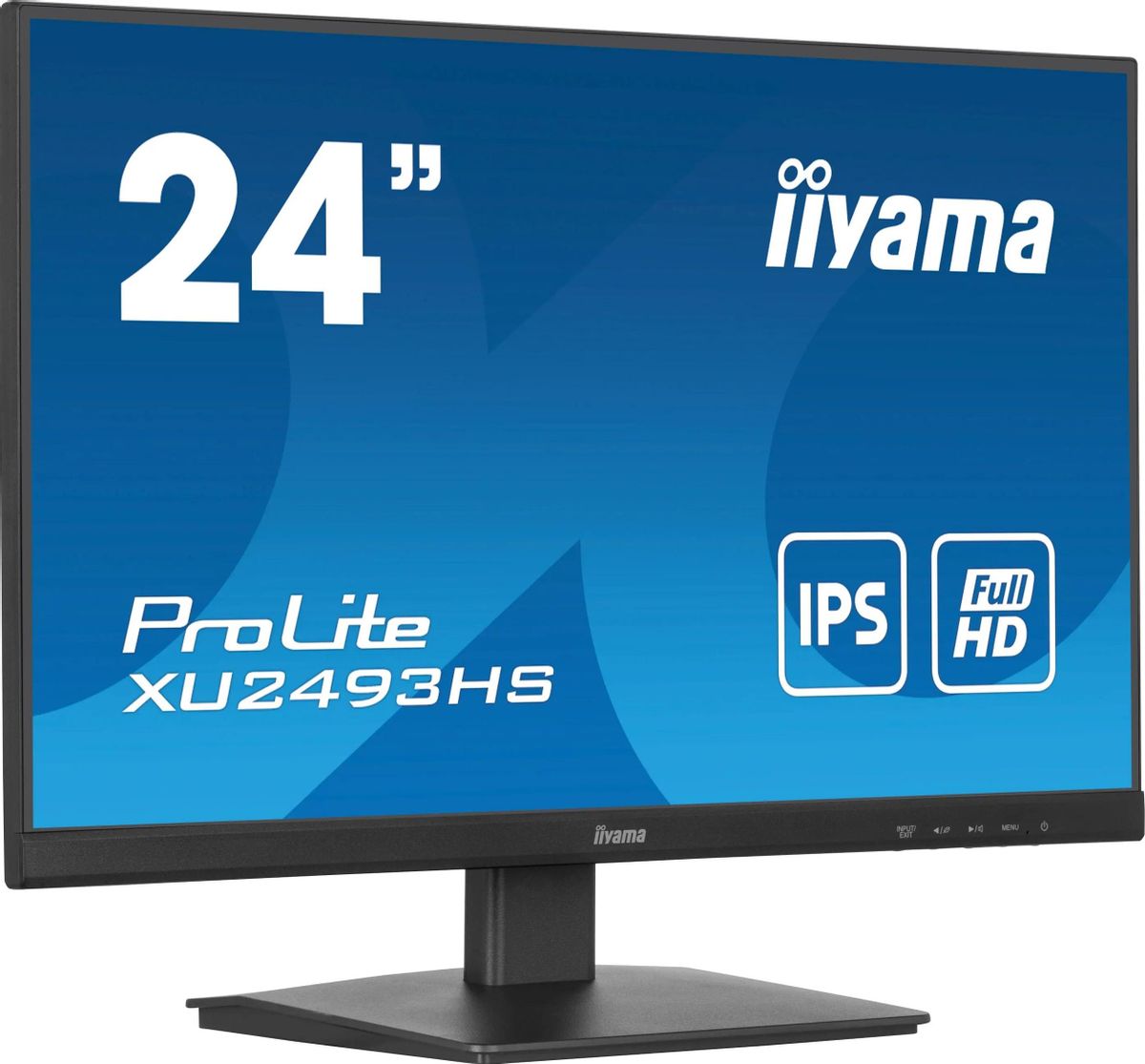 

Монитор 23.8" Iiyama ProLite XU2493HS-B6 IPS, 1920x1080 (16:9), 250кд/м2, 100 Гц, 0.5 мс, 178°/178°, HDMI, DisplayPort, черный (XU2493HS-B6), XU2493HS-B6