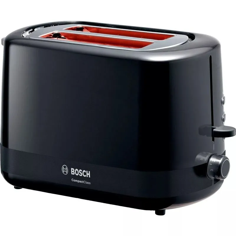 

Тостер Bosch TAT3A113 800 Вт, подогрев, размораживание, черный (TAT3A113), TAT3A113