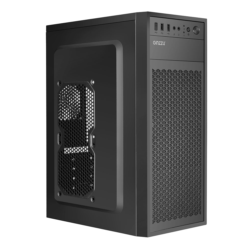 

Корпус Ginzzu A400, ATX, Midi-Tower, черный, без БП (A400), A400