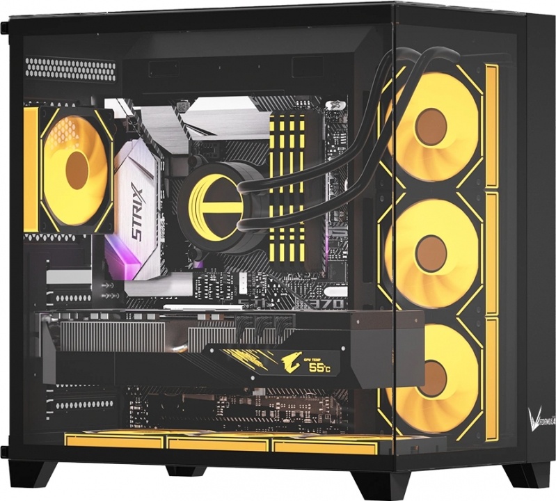 

Корпус Formula V Crystal Z9M, mATX, Mini-Tower, 2xUSB 3.0, USB Type-C, черный, без БП (CRYSTAL Z9M B), Crystal Z9M