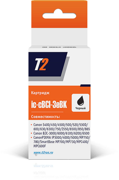 

Картридж T2 для Canon S400/ 500/ 750/ PIXMA iP3000/ 4000/ MP750/ 780, черный (IC-CBCI-3eBK)