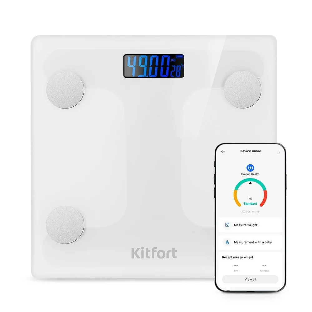 Весы Kitfort КТ-845, до 180 кг, белый