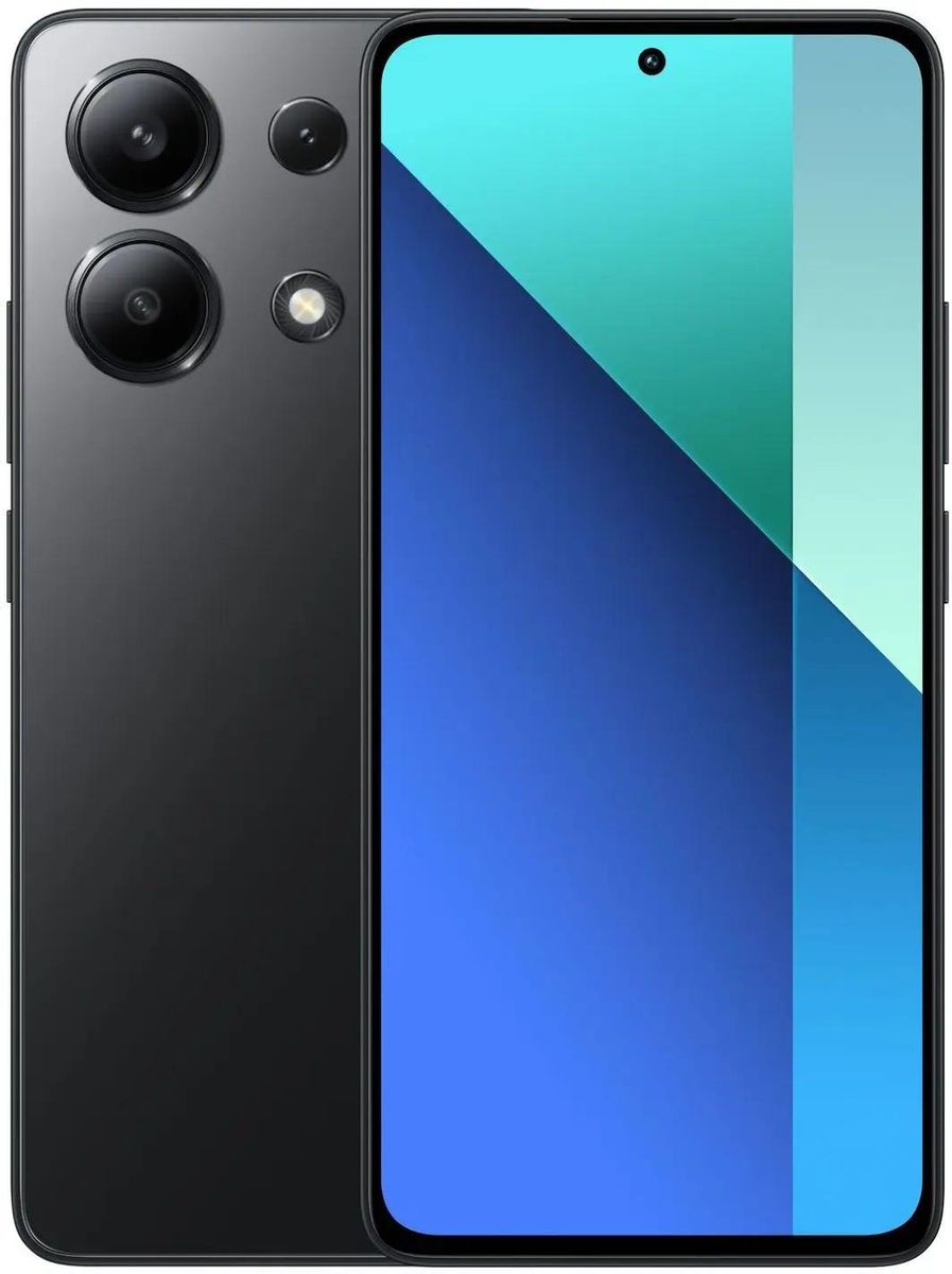 

Смартфон Xiaomi Redmi Note 13, 6.67" 2400x1080 AMOLED, Qualcomm Snapdragon 685, 8Gb RAM, 512Gb, 3G/4G, NFC, Wi-Fi, BT, 3xCam, 2-Sim, 5000 мА⋅ч, USB Type-C, Android 13, черный (60204), Redmi Note 13