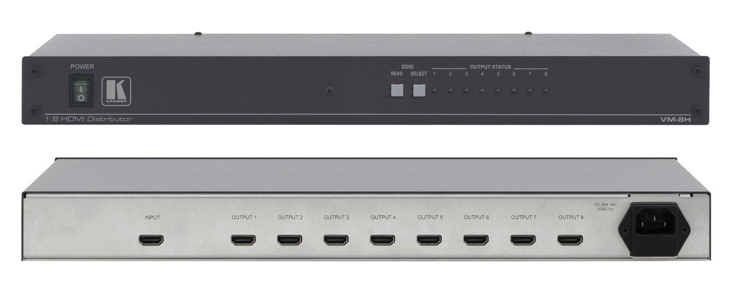 Усилитель-распределитель Kramer VM-8H 1xHDMI-8xHDMI HDCP 10-70753120 53200₽