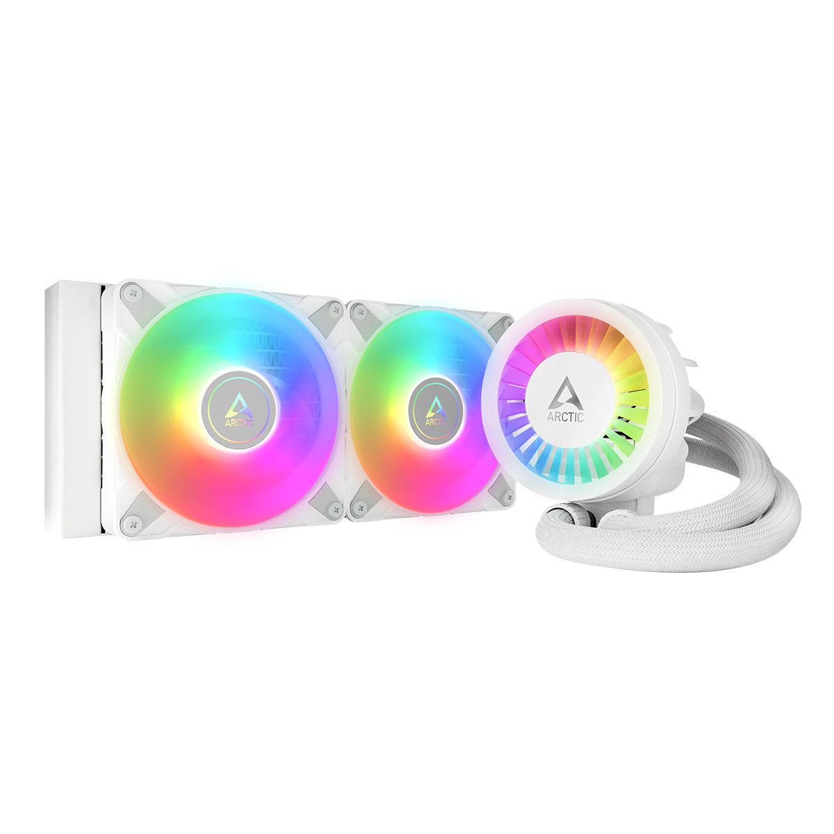 Жидкостное охлаждение Arctic Cooling Liquid Freezer III-240 A-RGB White, 2x120 мм