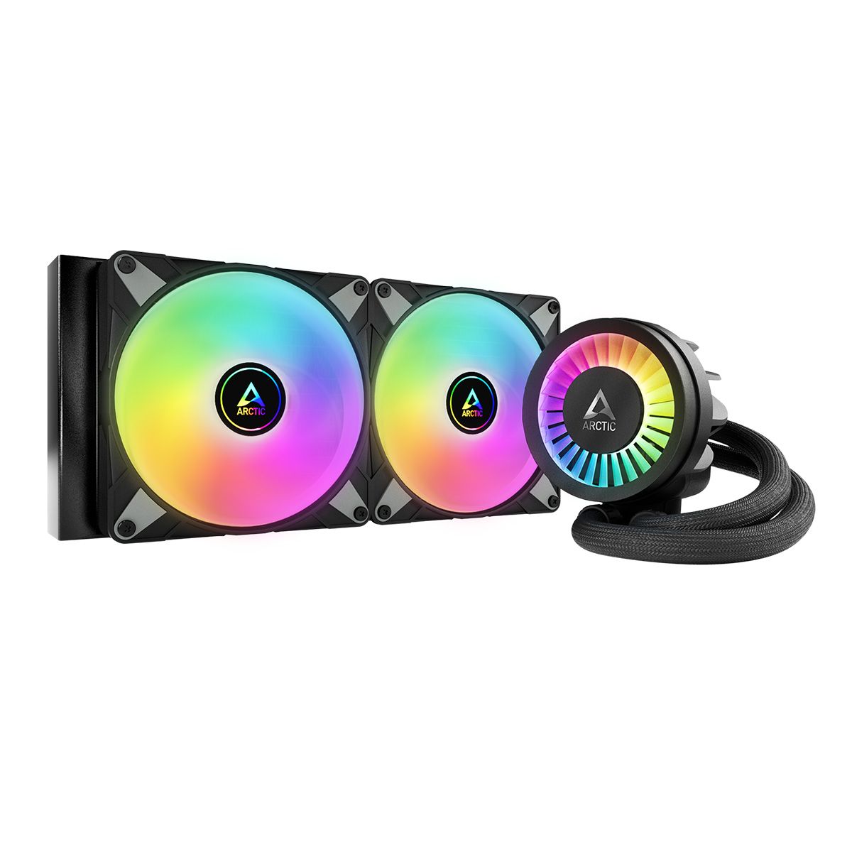 

Жидкостное охлаждение Arctic Cooling Liquid Freezer III-280 A-RGB Black для Socket/1700/1851/AM5/AM4, 2x140 мм, ARGB, черный (ACFRE00143A), Liquid Freezer III-280 A-RGB Black