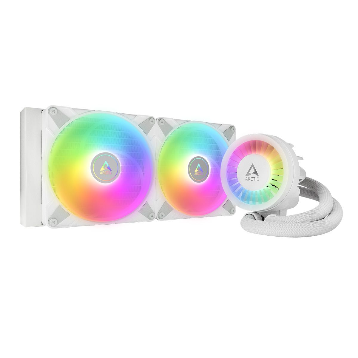 

Жидкостное охлаждение Arctic Cooling Liquid Freezer III-280 A-RGB White для Socket/1700/1851/AM5/AM4, 2x140 мм, ARGB, белый (ACFRE00151A), Liquid Freezer III-280 A-RGB White
