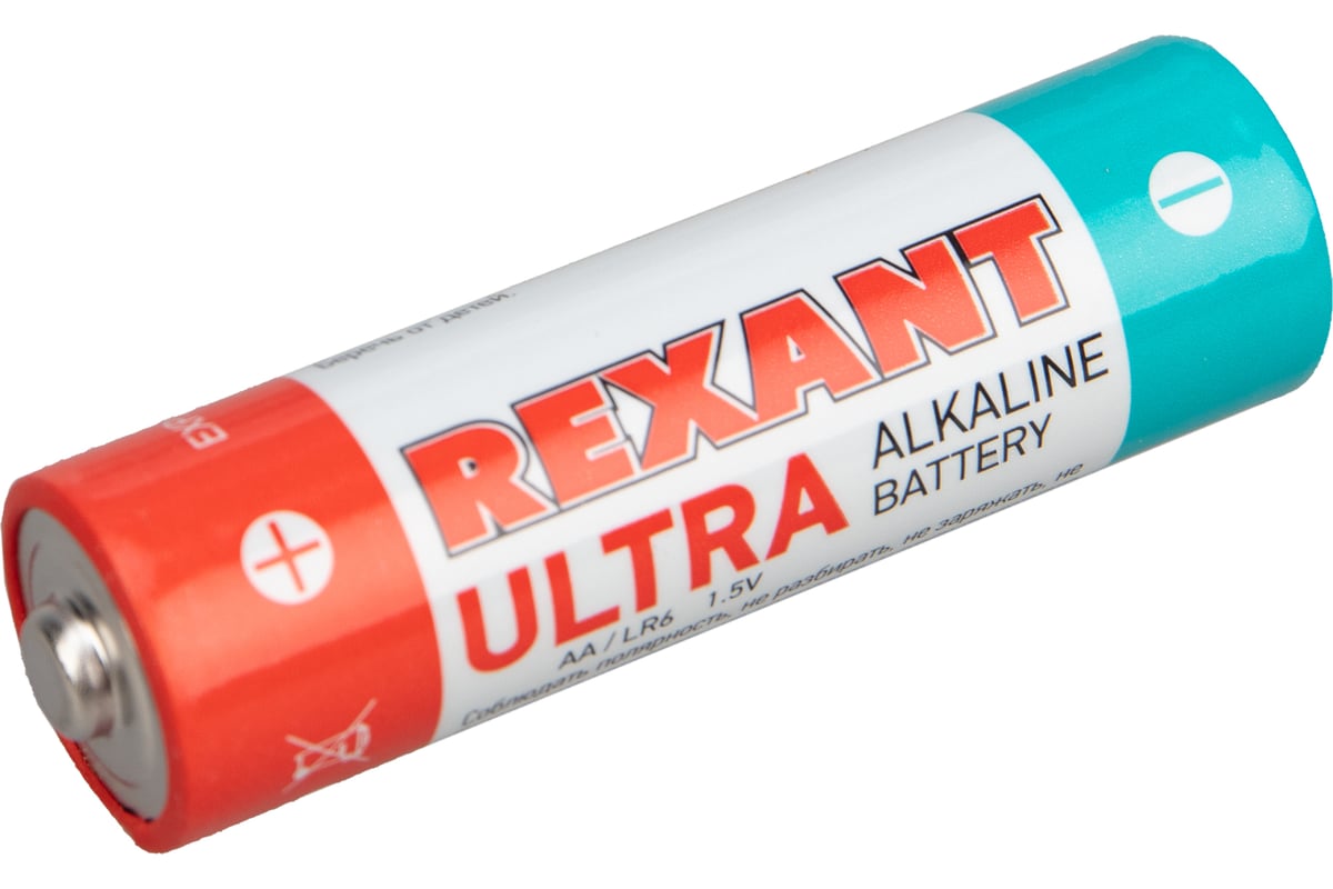 

Батарея REXANT Ultra, AA (LR6), 1.5V, 2 шт. (30-1025)