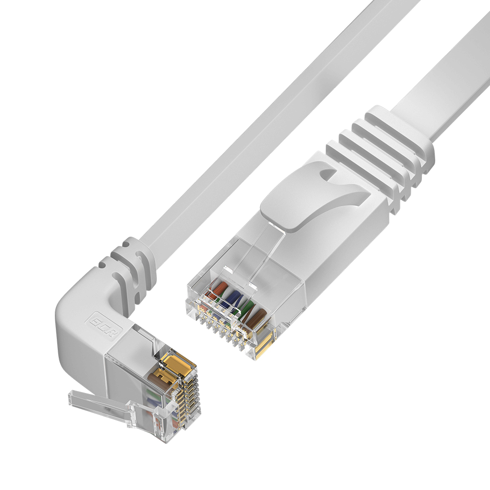 

Патч-корд UTP кат.6, 15 м, RJ45-RJ45 угловой, белый, CU, плоский, Greenconnect (GCR) PROF GCR-54660 (GCR-54660), GCR-54660