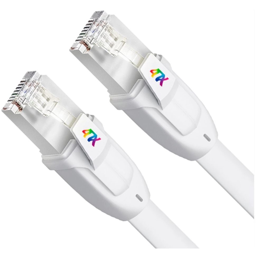 Патч-корд FTP кат.7, 0.3 м, RJ45-RJ45, белый, CU, экранированный, LSZH, плоский, 4PH PROF 4PH-R90385 (4PH-R90385)