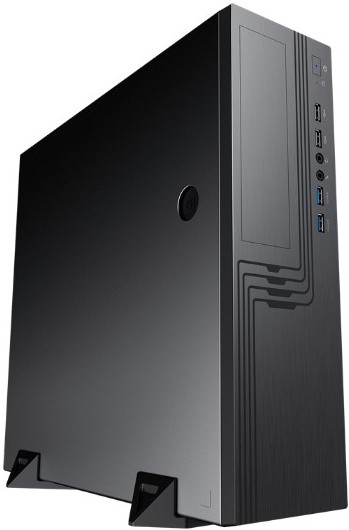 Корпус Powerman EL555 PM-450TFX, mATX, Slim-Desktop, 2xUSB 3.0, черный, 450 Вт (6188897)