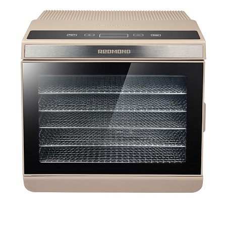 

Сушилка для овощей и фруктов REDMOND FD1105, 500 Вт, 35-70 °C, бежевый (FD1105), FD1105