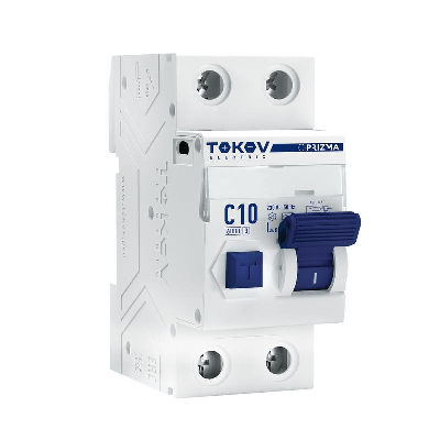 Выключатель автоматический TOKOV ELECTRIC 1P+N 10А AC 6кА (TKE-PZ60-RCBO-2-10-30-AC)