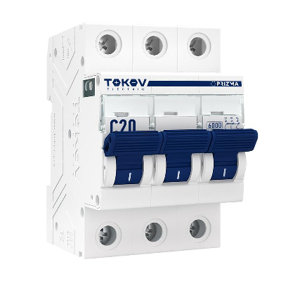 

Выключатель автоматический TOKOV ELECTRIC трехполюсный (3P/3П) 20А C 6кА (TKE-PZ60-MCBI-3-20-C)