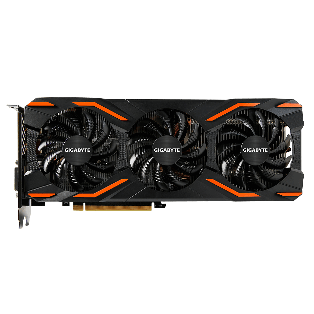 

Видеокарта GigaByte GeForce GTX1080 8Gb DDR5X, 256bit, PCI-E, DVI, HDMI, 3DP, Retail (GV-N1080WF3OC-8GD)