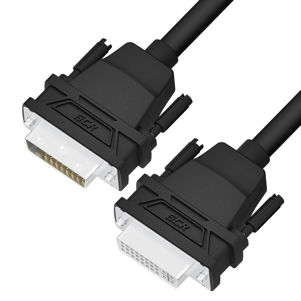 

Кабель-удлинитель DVI-D(25M)-DVI-D(25F), экранированный, 2 м, черный Greenconnect GCR-DVID3 (GCR-54715), GCR-DVID3