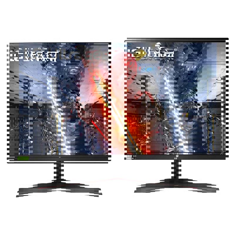 Монитор 27" LG UltraGear 27GN800-B IPS (403NTVS15167), 2560x1440 (16:9), 350кд/м2, 144Hz, 1мс, 178°/178°, AMD FreeSync/NVIDIA G-Sync, HDMI, DisplayPort, черный Отказ от покупки (битый пиксель по центру экрана, видимый на черном фоне), без существенных следов эксплуатации, комплект полный