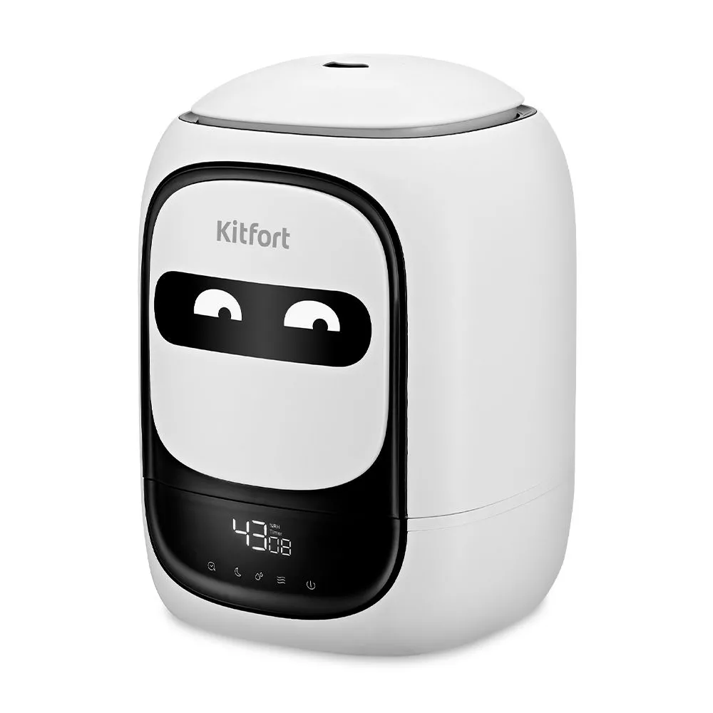 

Увлажнитель воздуха Kitfort КТ-2878 ультразвуковой 4.8л., до 30 м², 300 мл/ч, ароматизация, белый/черный (КТ-2878), КТ-2878