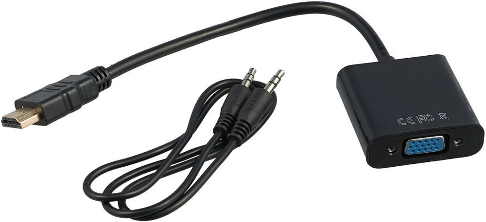 

Кабель-переходник (адаптер) HDMI(19M)-VGA(15F)/miniJack 3.5mm(F) v1.4, 15 см, черный Bion (BXP-A-HDMI-VGA-03)