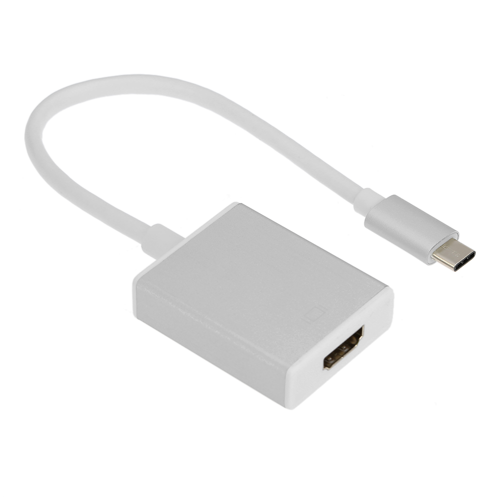 

Переходник (адаптер) HDMI(19F)-USB 3.1 Type-C(M) v1.4 4K, белый Greenconnect (GCR-UTC2HD)